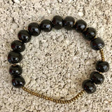 Black Ceramic Slide Bracelet