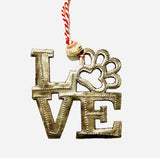 Puppy Love Metal Ornament