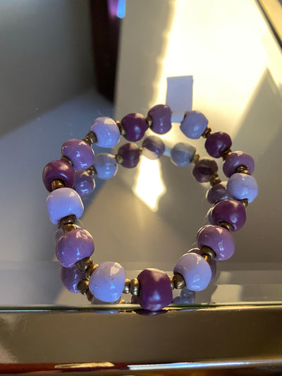 Purple Ceramic Bracelet