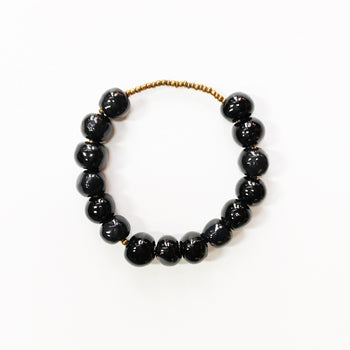 Black Ceramic Slide Bracelet