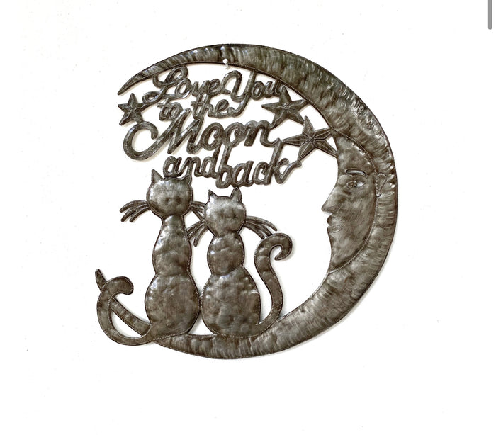 Love you to the Moon- 2 Cats