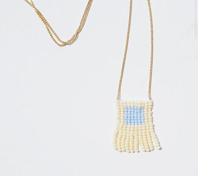 Ti Drapo Necklace- Blue