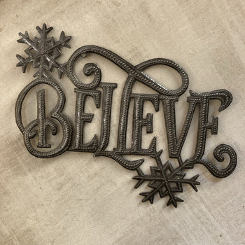 Metal Believe Sign