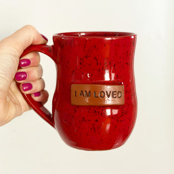 I am Loved Mug - Red Sprinkles