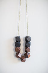 Roxy Necklace in Black and Brown *1 LEFT*